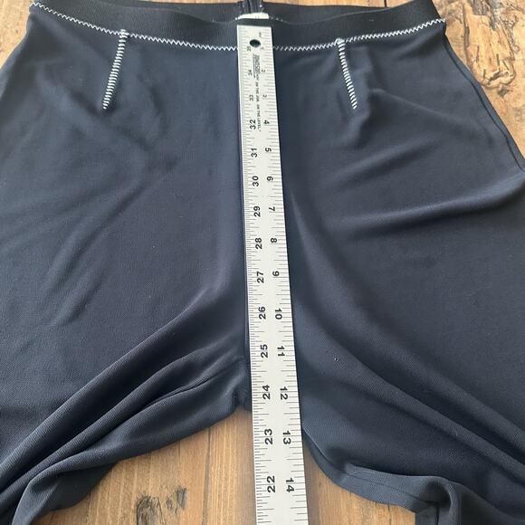 J Jill Black Pointe Wide Leg Pants Size Small Stitching Stretch Pull On - Picture 8 of 13